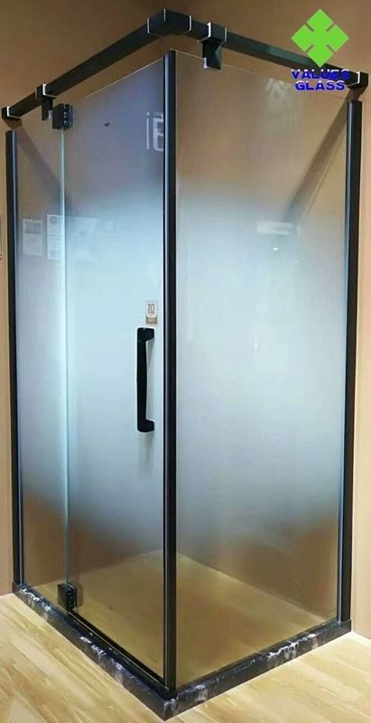 Flat Shaped Fading Privacy Film Frosted Laminated Glass For