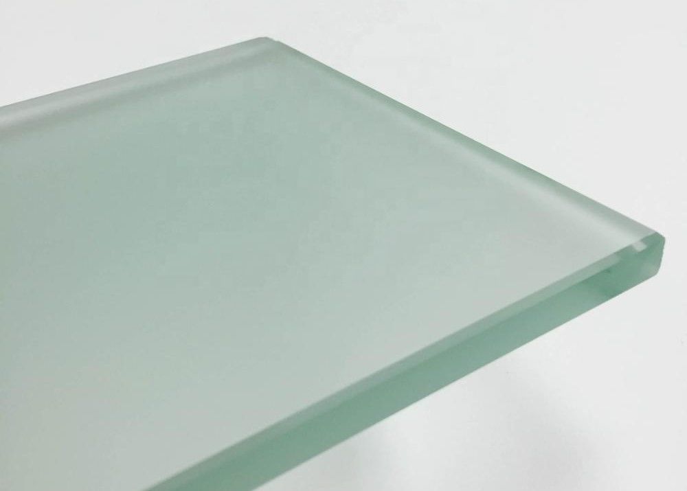 Tabletop Acid Etched 15mm Double Pane Tempered Glass Panels