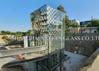 19mm Outdoor Tempered Laminated Printed Glass Grinded Edge