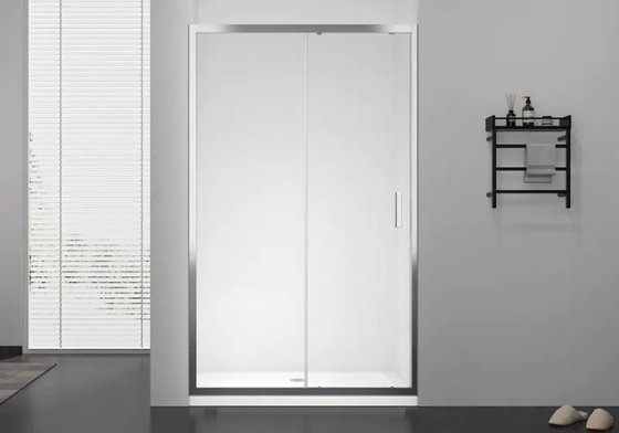Sliding Glass Shower Room Enclosure Straight Concealed Mounting Points
