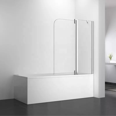 OEM ODM Tempered Glass Shower Enclosure Hinged Folding Bathtub Screen