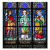 Architectural Stained Glass Art Window Panels Decorative Custom Pattern For Church