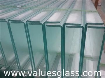Thermal Insulated U Glass , Low Iron Glass For Exterior Glass Wall Decoration