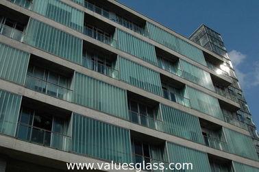 High Grade U Shaped Glass , Tempered Glass Panel With Smooth Surfac