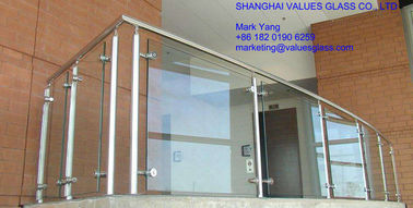 Professional Toughened Safety Panels 10mm 12mm Toughened Balcony Glass