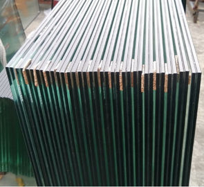 High Safety Laminated Glass Sheets With PVB Interlayer Customized Thickness
