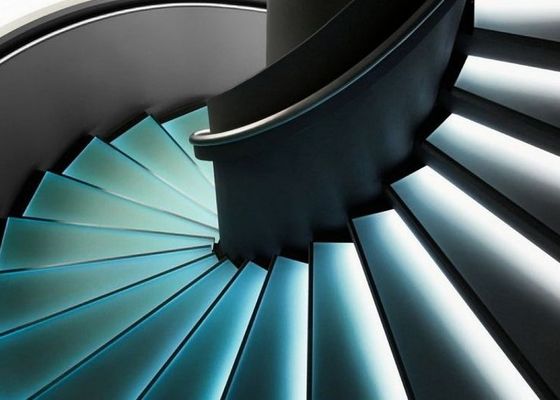 Insulative Environmental 14mm Staircase PVB LED Laminated Glass