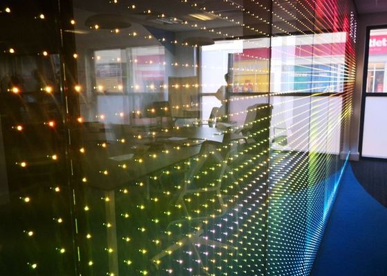 PVB  Electronic Luminous Partition 40.7mm LED frosted Light Glass