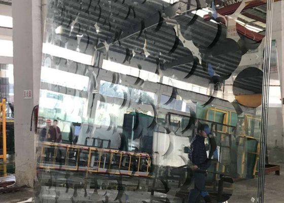 15mm Mirror Finished Printed Glass Panel For Furniture Decoration