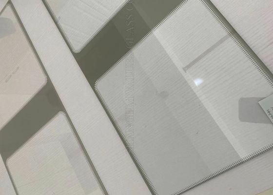 Heat Strengthening 4mm Acid Etched Tempered Glass Panels Flat Screen