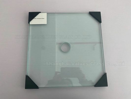 EN12150 19mm Tempered Glass Panels With Hole Cutcout Printing