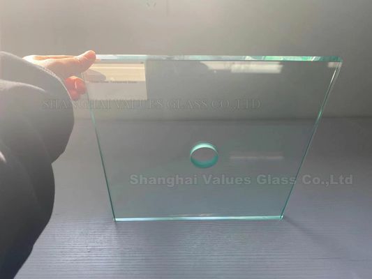 EN12150 19mm Tempered Glass Panels With Hole Cutcout Printing