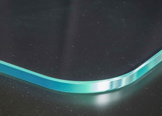 12mm Clear Tempered Glass Pane straight edging polished For Pool Fencing