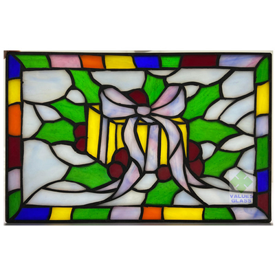 Handcrafted Beveled Stained Window Glass Multi Color