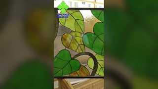 A Closer Look: Custom Design Stained Glass Colored Art Decoration Glass Insulated Structure Ceiling