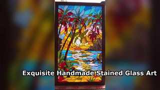 A Closer Look: 100% Handmade Art Stained Glass for Wall Decoration Hanging Drawings