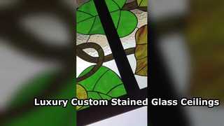 A Closer Look: Custom Design Stained Glass Colored Art Decoration Glass Insulated Structure Ceiling