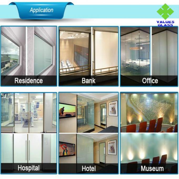 PDLC Switchable Frosted Glass with Switchable Privacy Glass Film